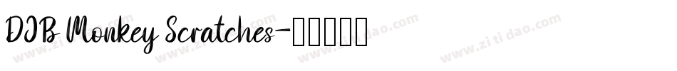 DJB Monkey Scratches字体转换